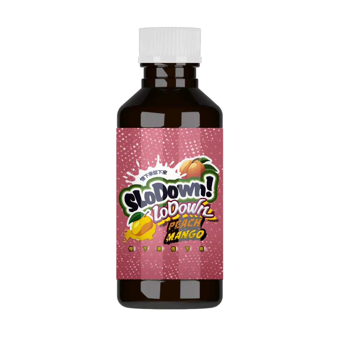 SloDown LoDown Peach Mango THC Syrup